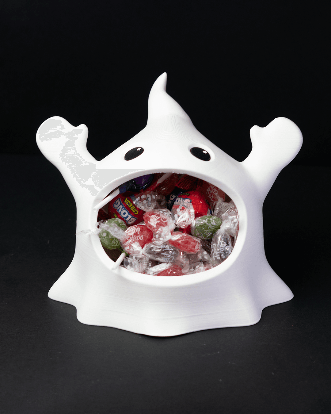 Glutton Ghost Bowl (18–20 cm) – Halloween Sweet Holder | Spooky Home Décor | Quirky Desk & Party Accessory