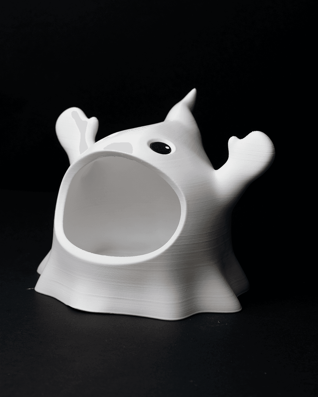Glutton Ghost Bowl (18–20 cm) – Halloween Sweet Holder | Spooky Home Décor | Quirky Desk & Party Accessory