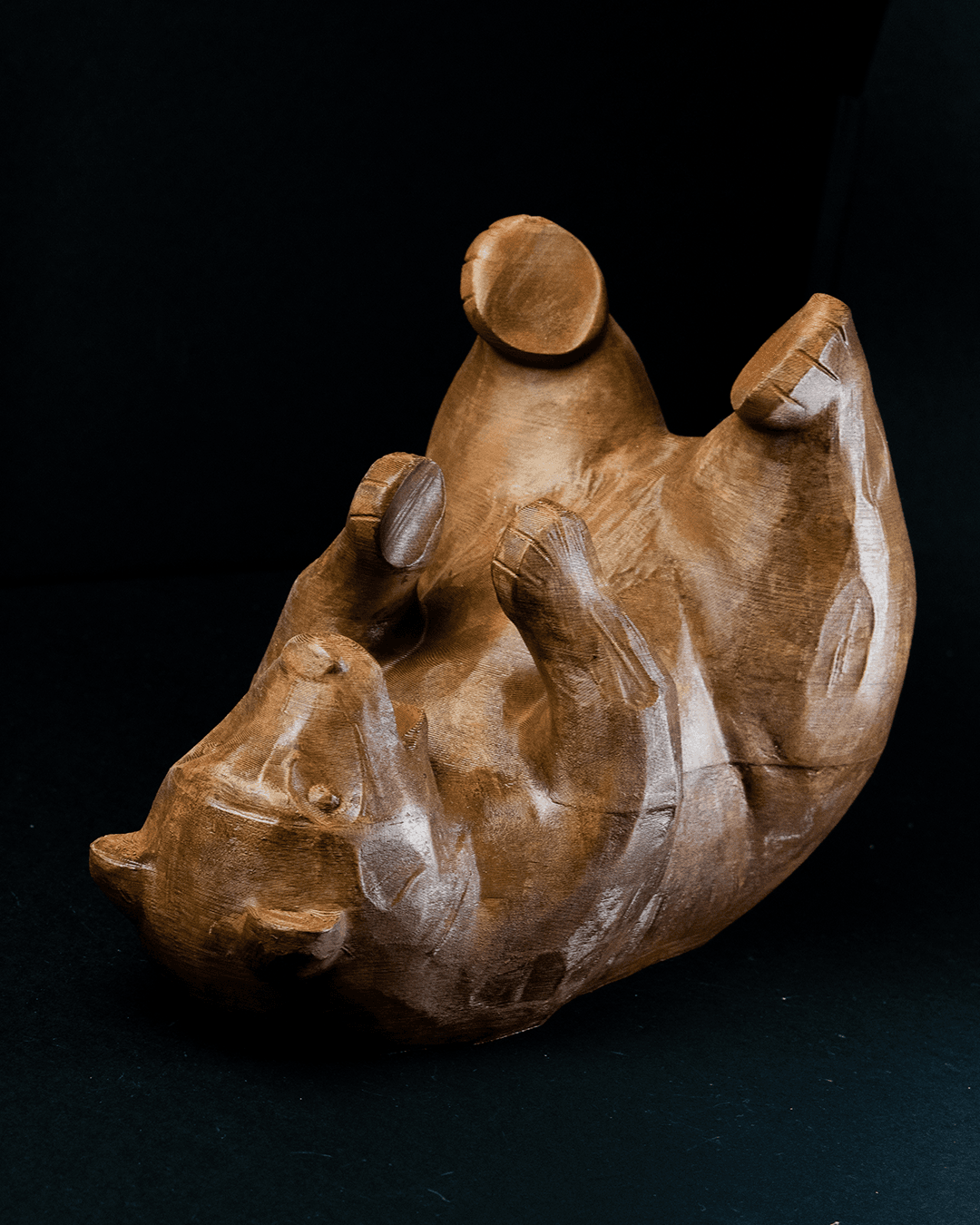 Bear Wine Bottle Holder – 3D Printed Home Bar Decor – Funny Animal Gift