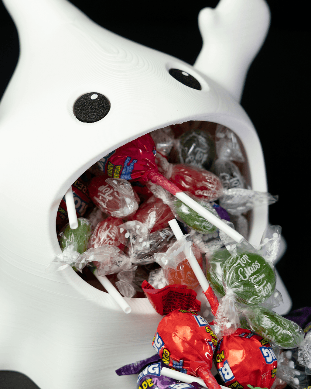 Glutton Ghost Bowl (18–20 cm) – Halloween Sweet Holder | Spooky Home Décor | Quirky Desk & Party Accessory