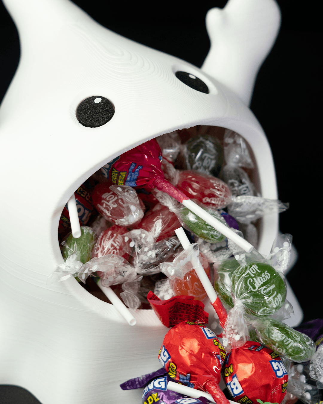 Glutton Ghost Bowl (18–20 cm) – Halloween Sweet Holder | Spooky Home Décor | Quirky Desk & Party Accessory