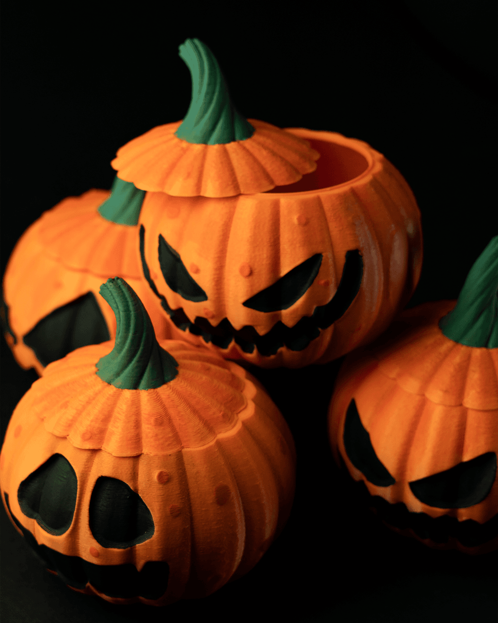 Pumpkin Bowl (20 cm) – Halloween Sweet Holder | Spooky Autumn Décor | 3D Printed Party Centrepiece