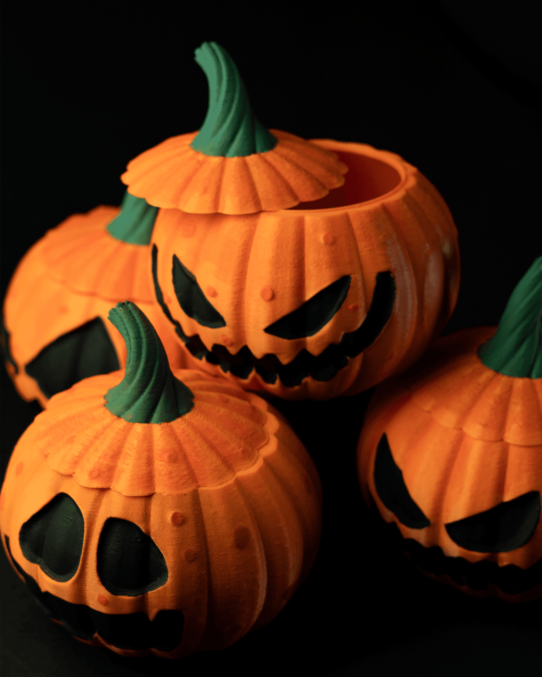 Pumpkin Bowl (20 cm) – Halloween Sweet Holder | Spooky Autumn Décor | 3D Printed Party Centrepiece
