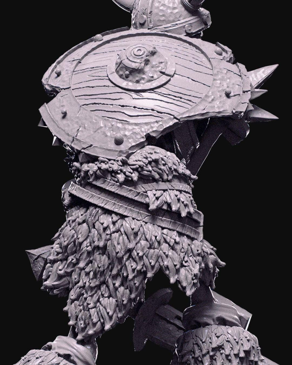 Skeleton Warrior Miniature Unpainted | 3D Printed Undead Figure for DnD or Wargames | Resin & PLA Fantasy Skeleton Model UK