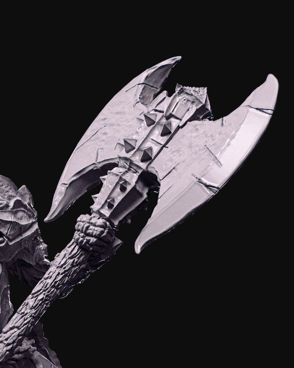 Skeleton Commander Miniature statue Unpainted | Undead Warrior Figure for DnD or Tabletop | 3D Printed Resin Skeleton Model