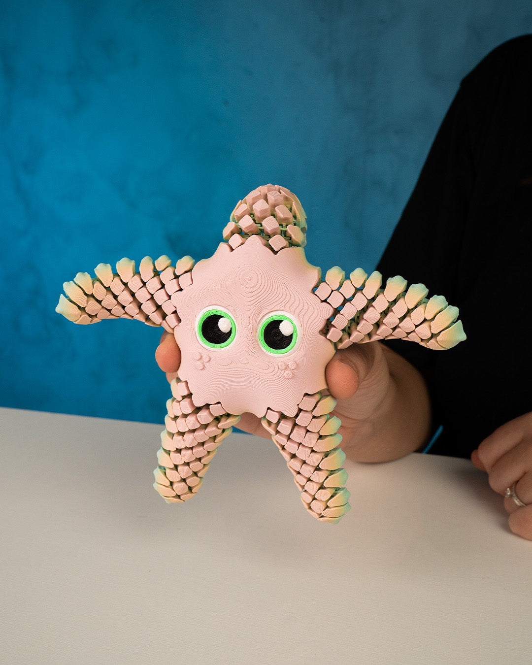 Sandy the Sea Star – Flexible Desk Fidget | Office Stress Relief | Sensory Desk Accessory | Home & Office Décor