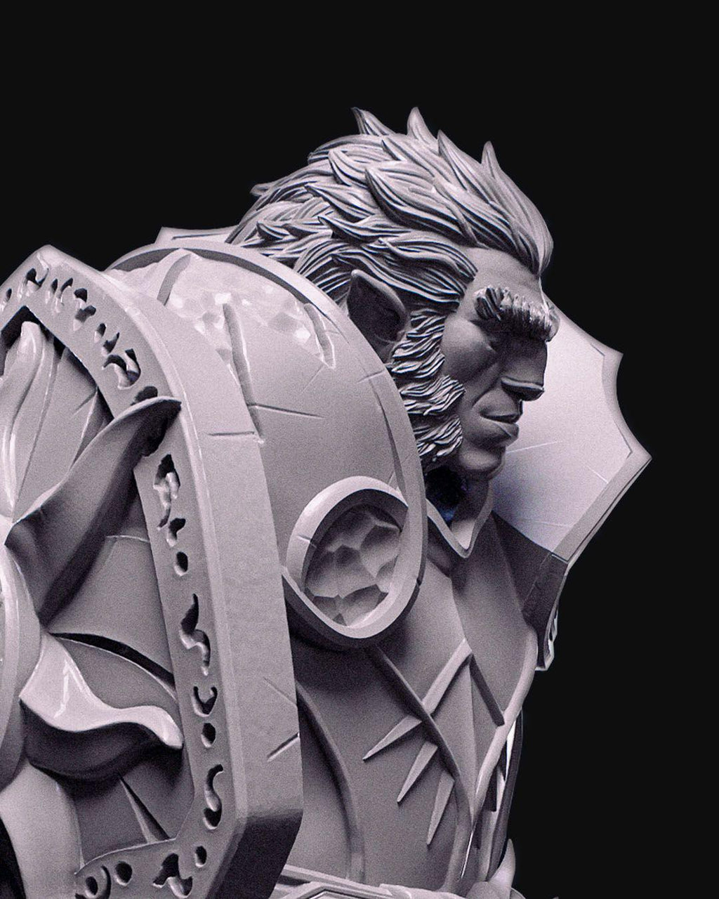 Oloven Sunpride Miniature Unpainted | 3D Printed Fantasy Paladin Model | DnD Hero or Villain Mini | Resin & PLA Paintable Figure UK