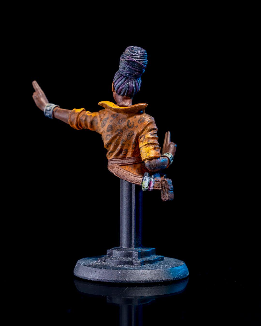 Maileen Trivana Miniature Unpainted | 3D Printed Fantasy Sorceress or Mage Model | DnD Female Spellcaster Figure | Resin Miniature UK