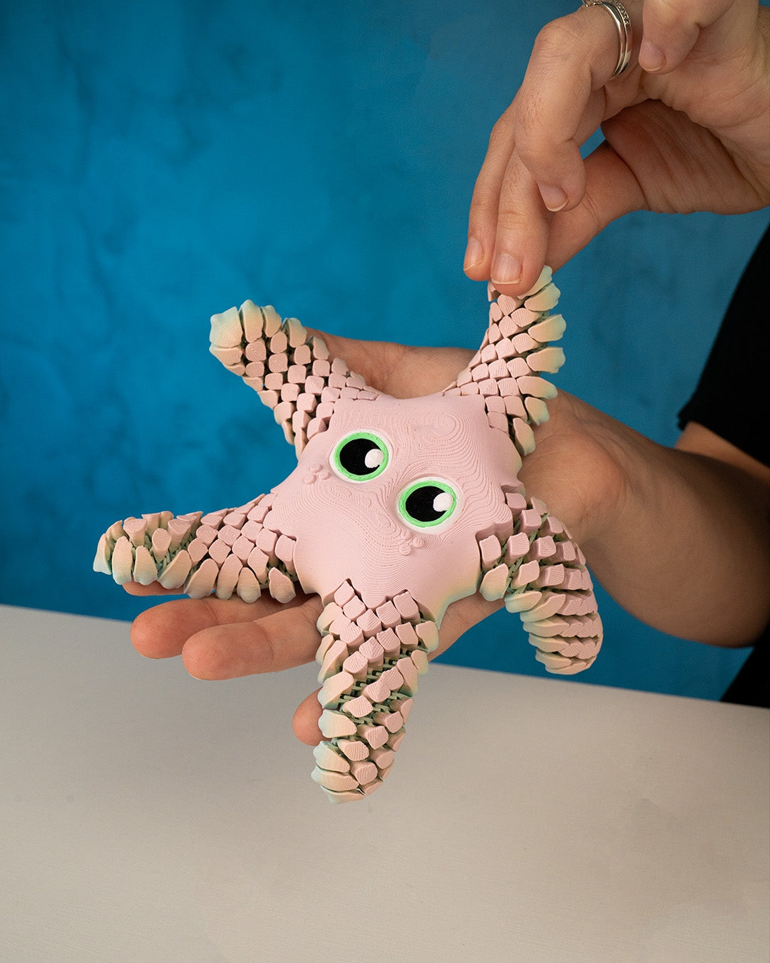 Sandy the Sea Star – Flexible Desk Fidget | Office Stress Relief | Sensory Desk Accessory | Home & Office Décor