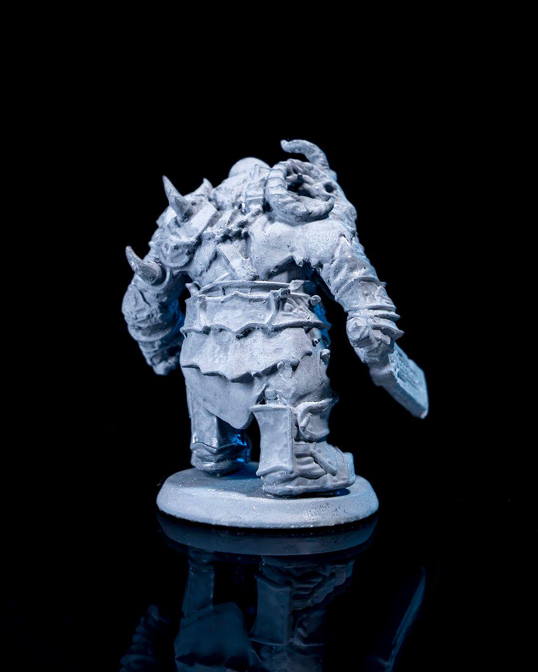 Barathur Stonefist Miniature Unpainted | 3D Printed Fantasy Warrior Model | DnD Hero or Mercenary Figure | Resin & PLA Miniature UK