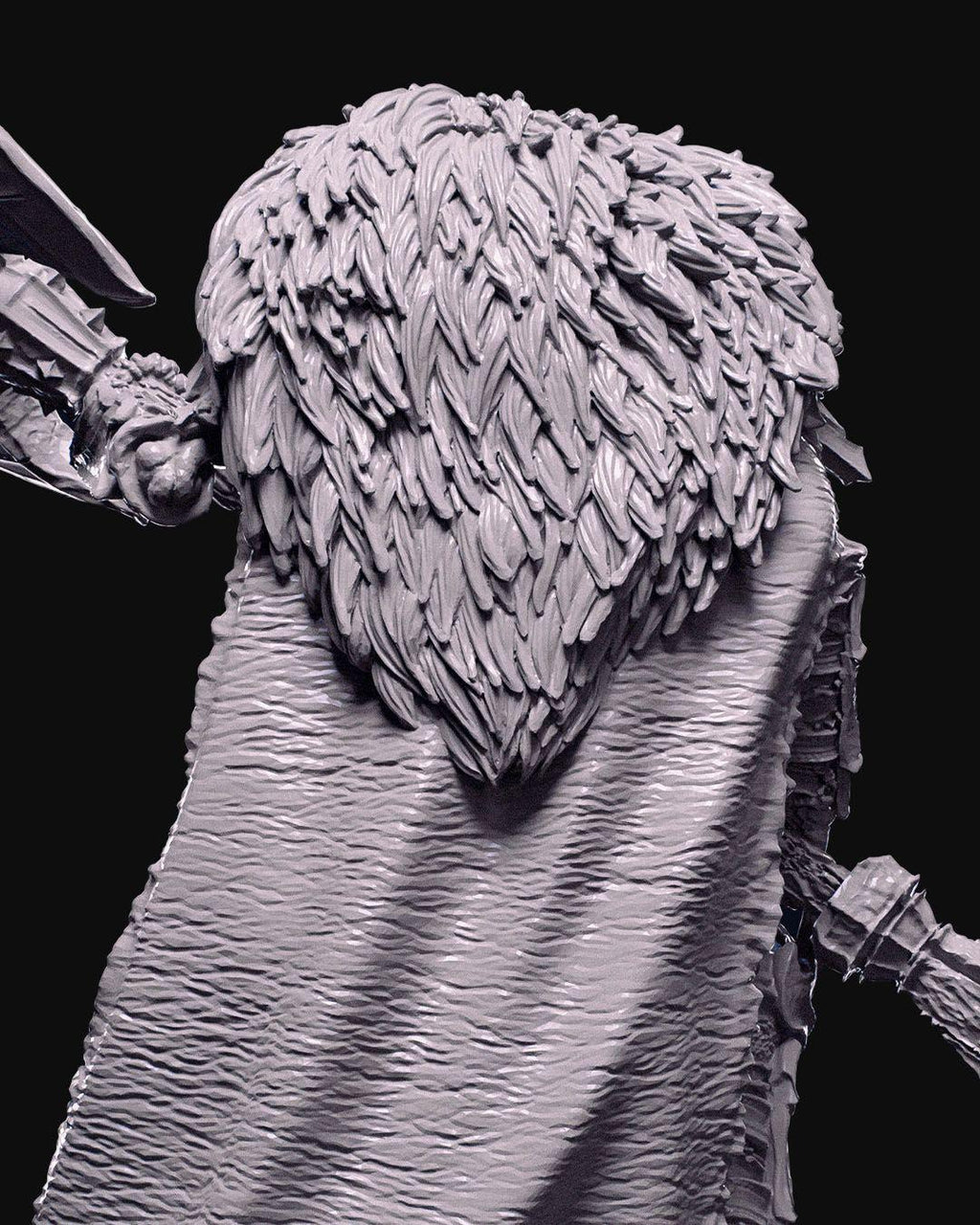 Skeleton Commander Miniature statue Unpainted | Undead Warrior Figure for DnD or Tabletop | 3D Printed Resin Skeleton Model