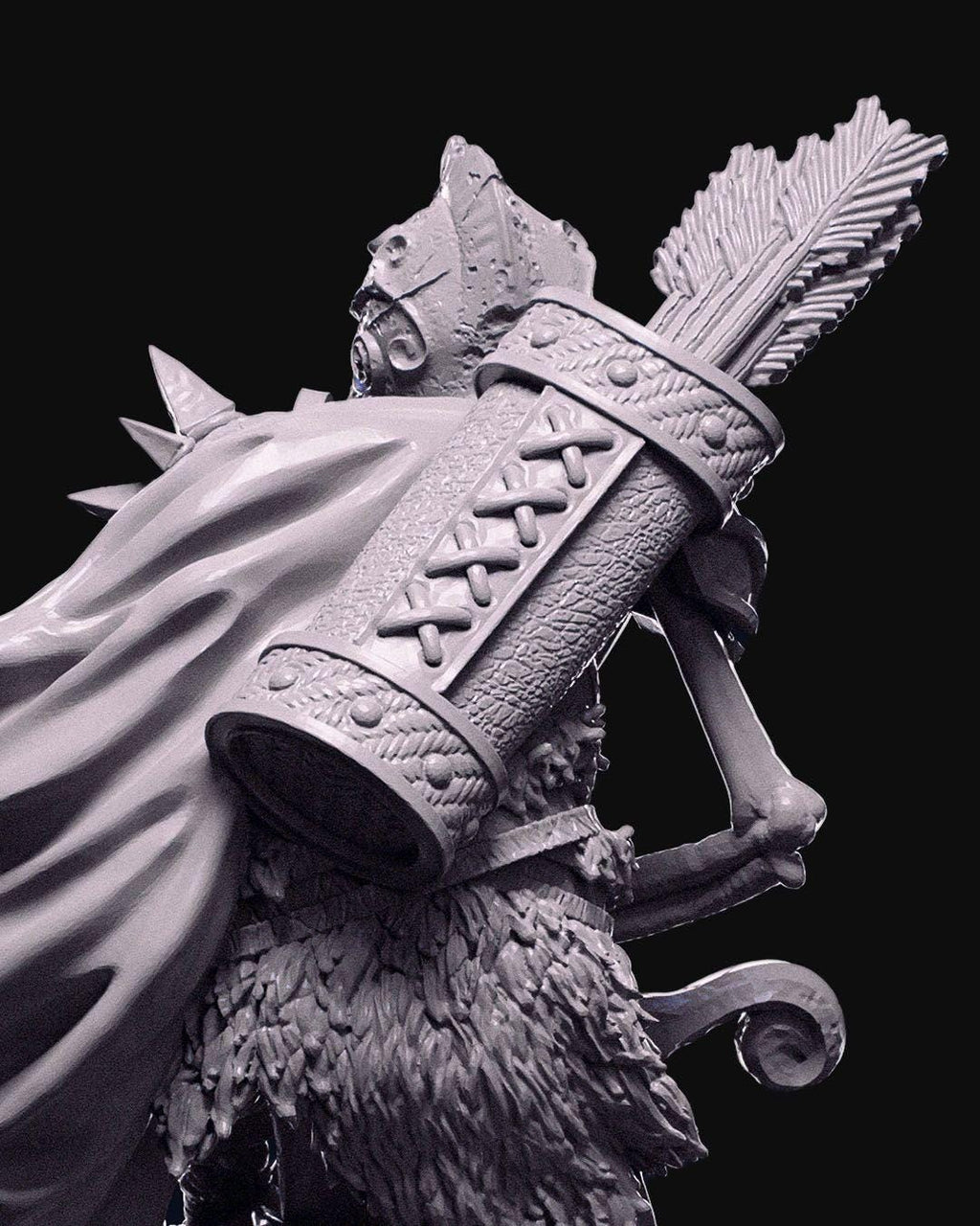 Skeleton Archer Miniature Unpainted | 3D Printed Undead Bowmen for DnD or Wargaming | Resin & PLA Paintable Skeleton Figure UK