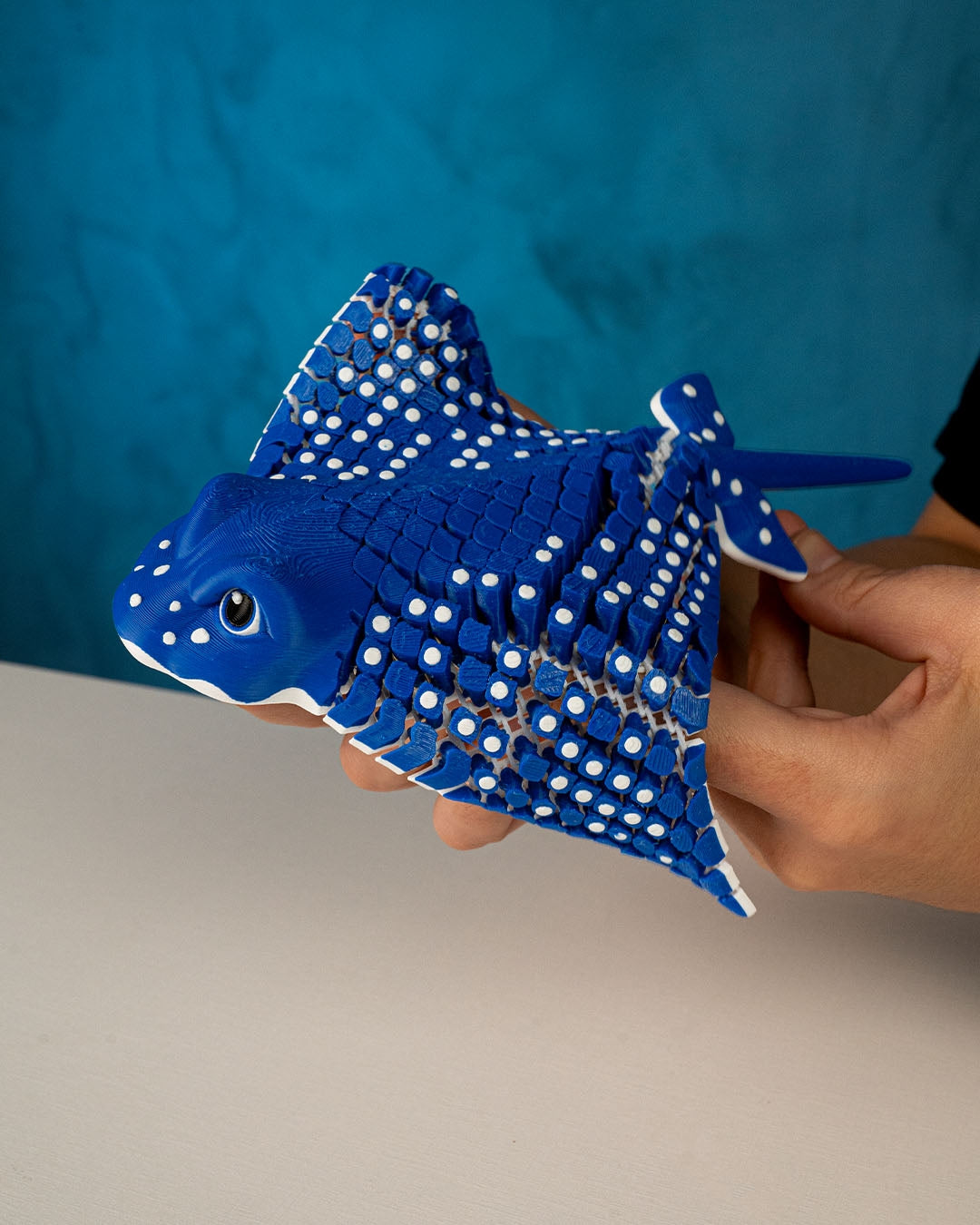 Igor the Spotted Eagle Ray – Flexible Desk Fidget | Sensory Stress Relief | Ocean-Inspired Desk Accessory | Home & Office Décor