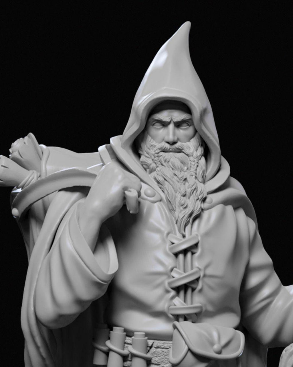 Karadin Genly Miniature Unpainted | 3D Printed Fantasy Female Warrior Model statue | DnD Heroine Figure | Resin & PLA Paintable Miniature UK