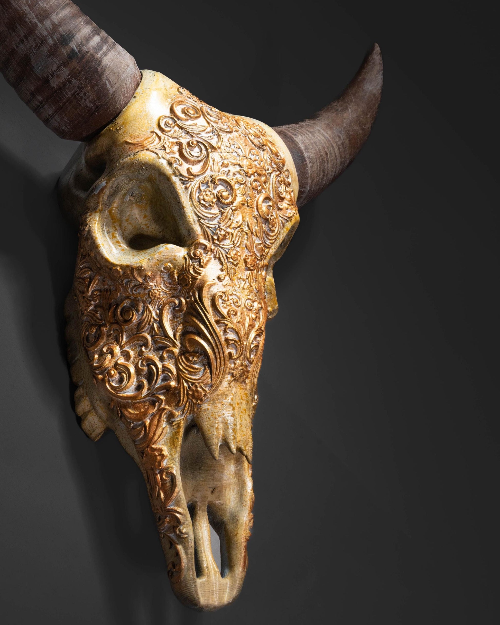 Bill the Buffalo Skull – 3D Printed Wall Art – Western & Boho Home Décor