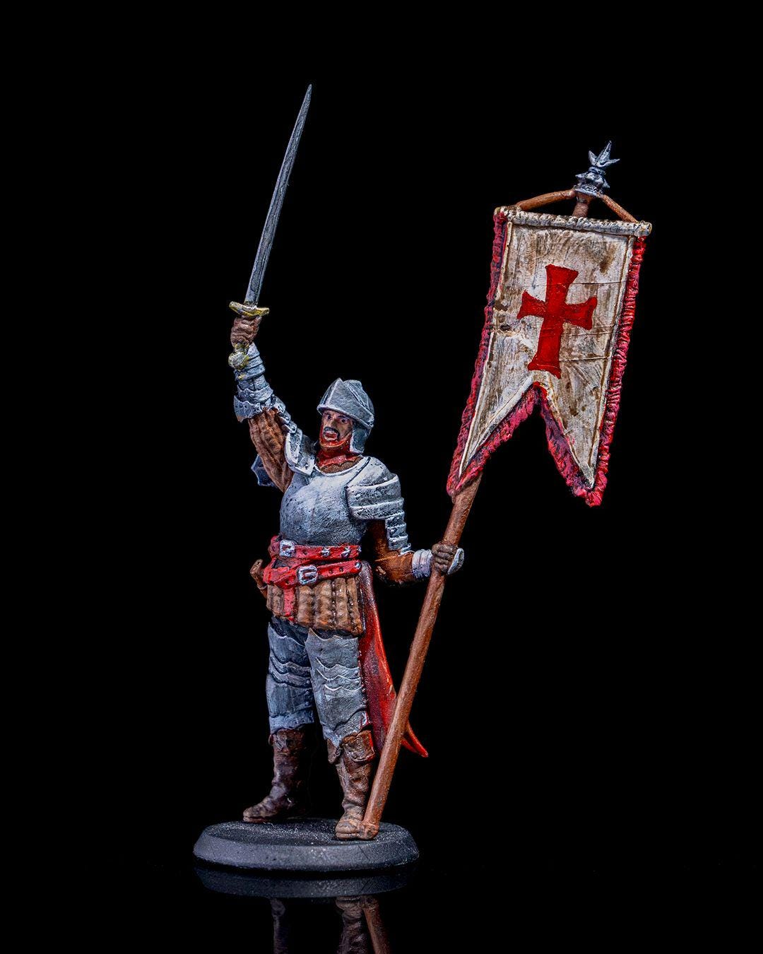 Ravenhold Infantry Miniature 03 Unpainted | 3D Printed Fantasy Guard or Soldier Figure | DnD NPC or Wargame Mini | Resin Miniature UK