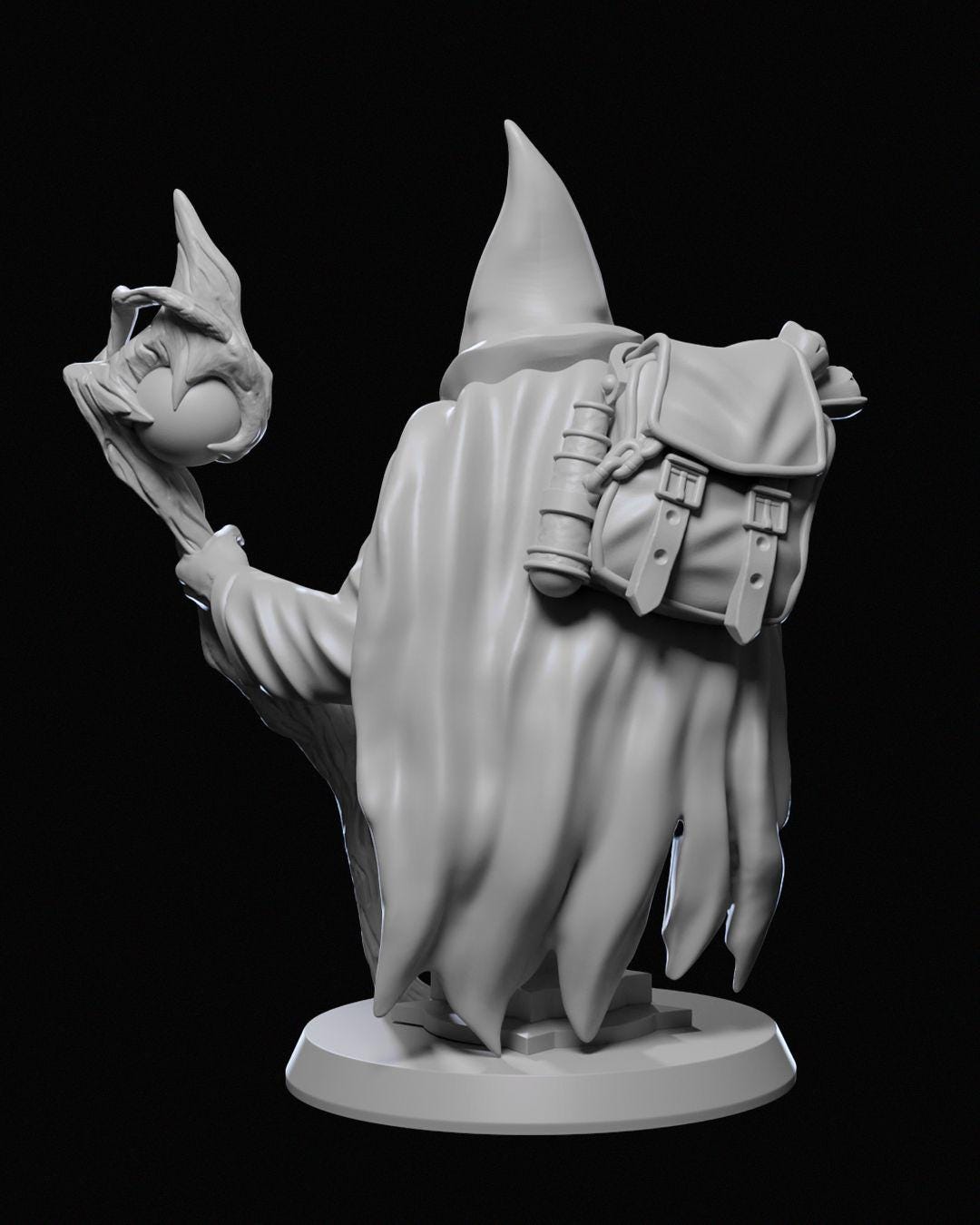 Karadin Genly Miniature Unpainted | 3D Printed Fantasy Female Warrior Model | DnD Heroine Figure | Resin & PLA Paintable Miniature UK