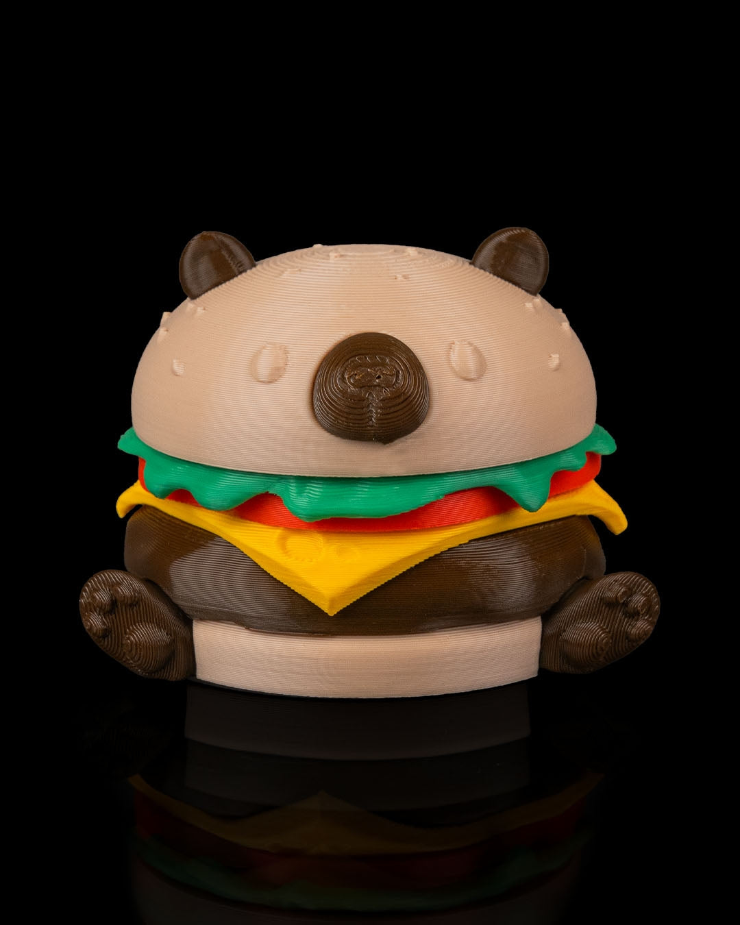 Capyburger – 3D Printed Capybara Burger Figurine