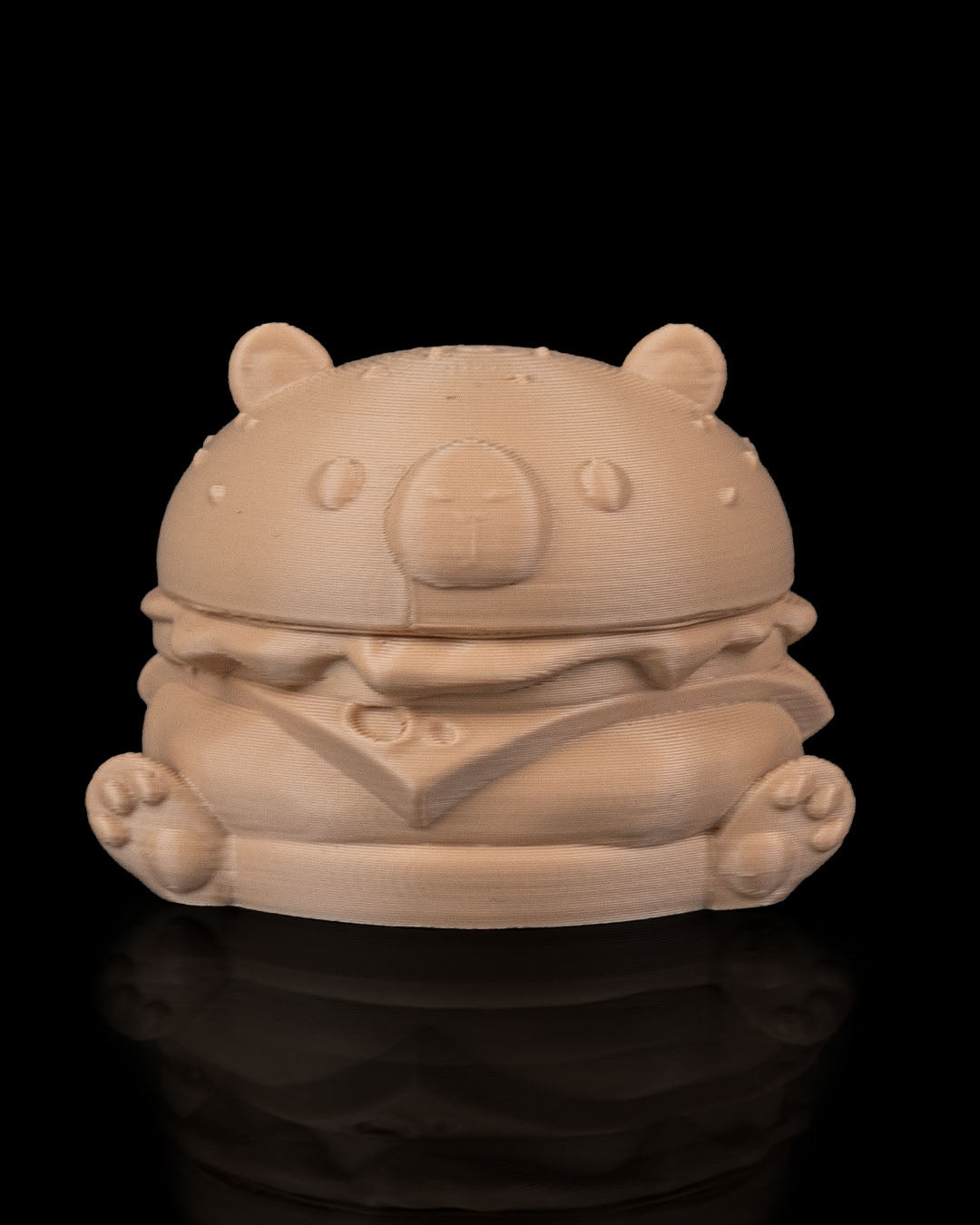 Capyburger – 3D Printed Capybara Burger Figurine