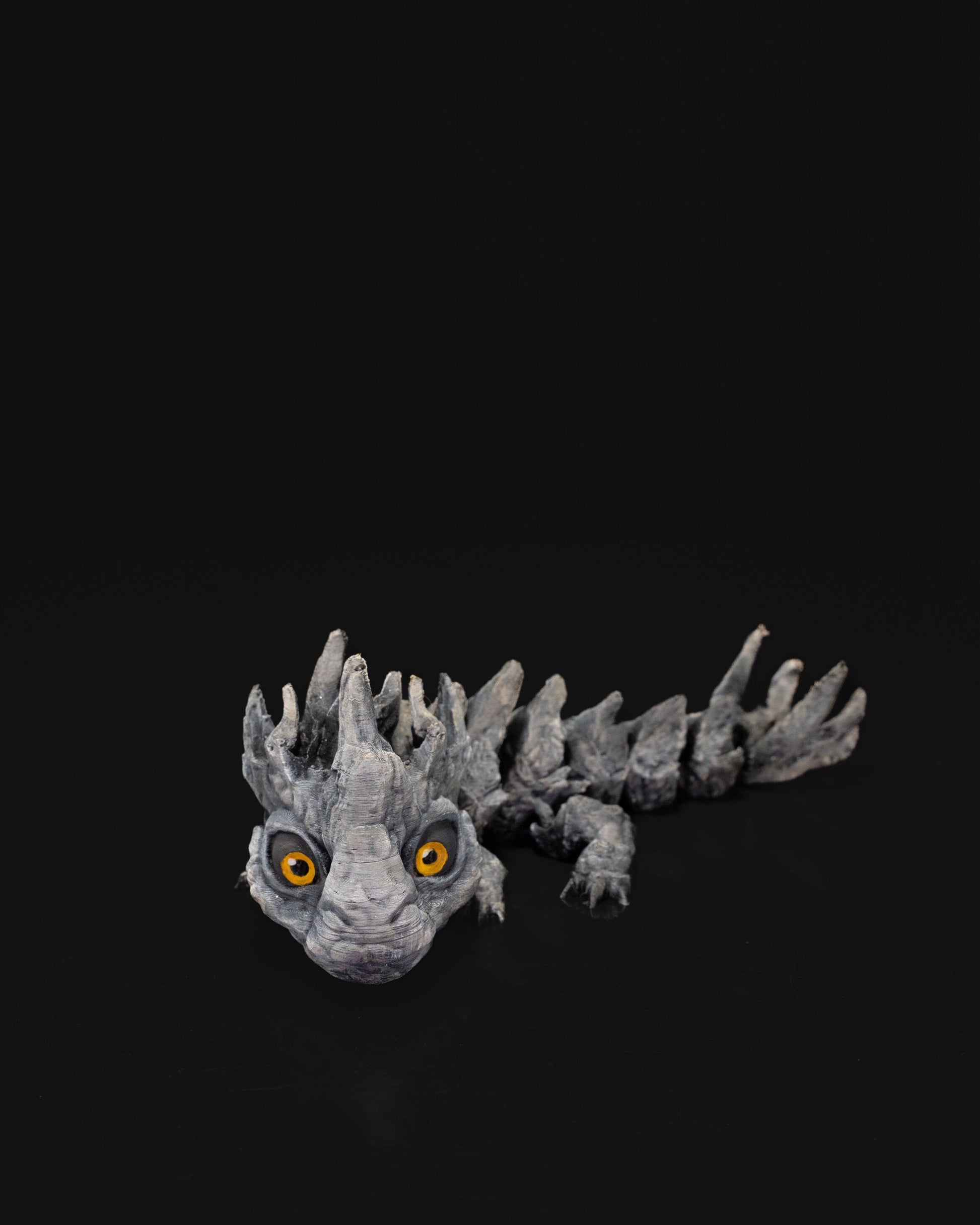🐉 Wiggle Beast™ – 3D Printed Baby Stone Flexi Desk Dragon (Fidget Edition)
