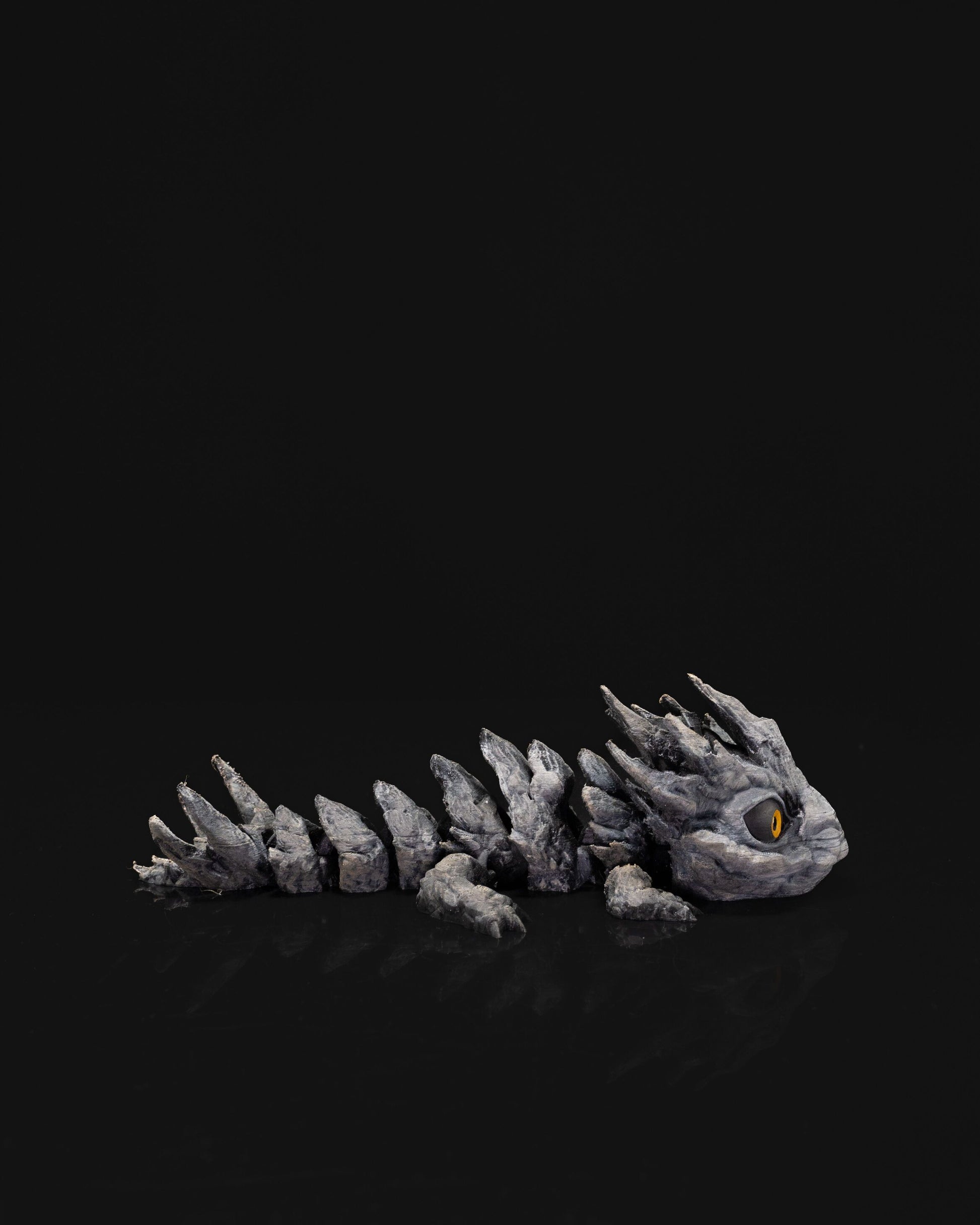 🐉 Wiggle Beast™ – 3D Printed Baby Stone Flexi Desk Dragon (Fidget Edition)