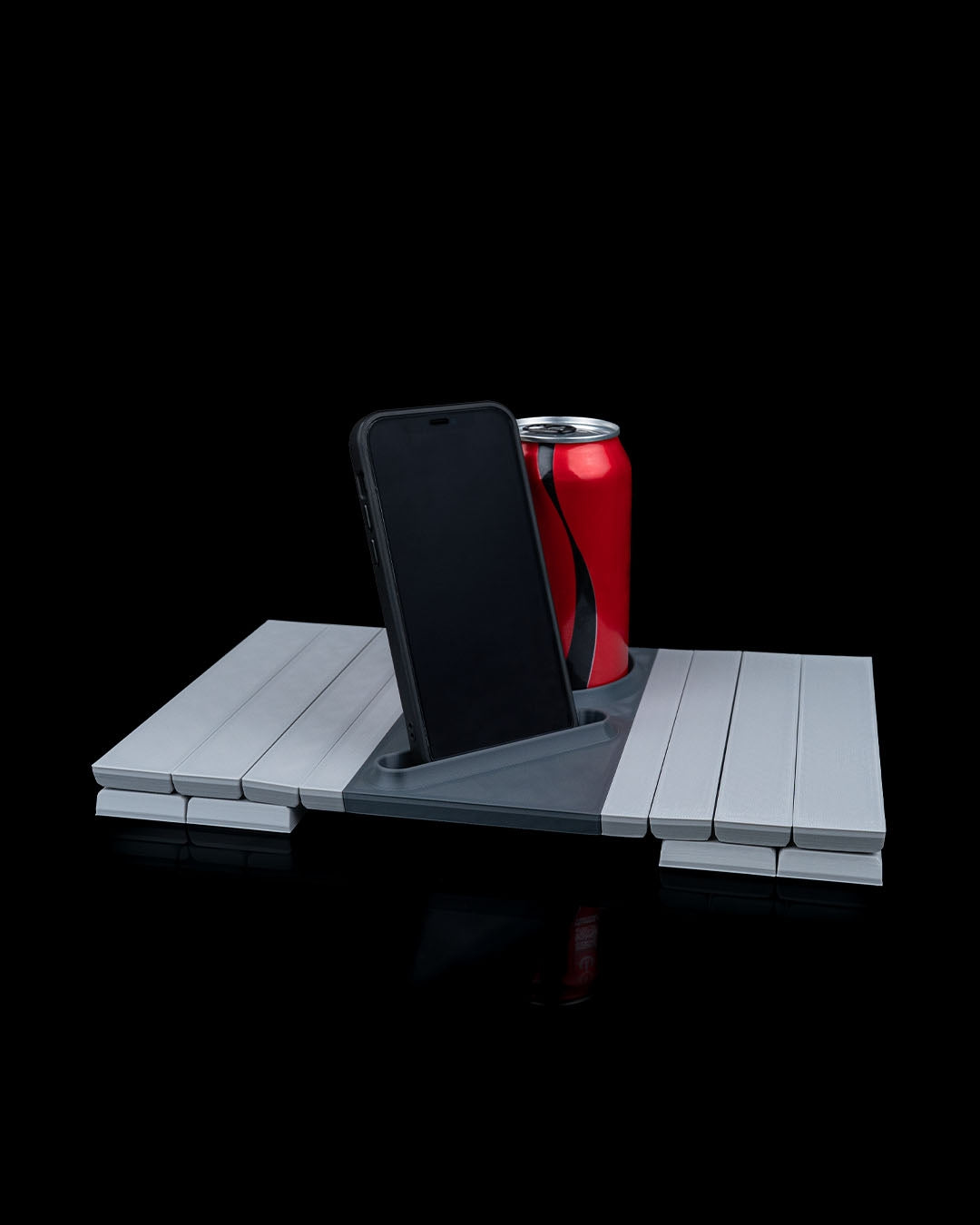 🛋️ Couch Arm Rest Caddy – Wide 3D Printed Sofa Tray with Phone, Snack & Drink Holder