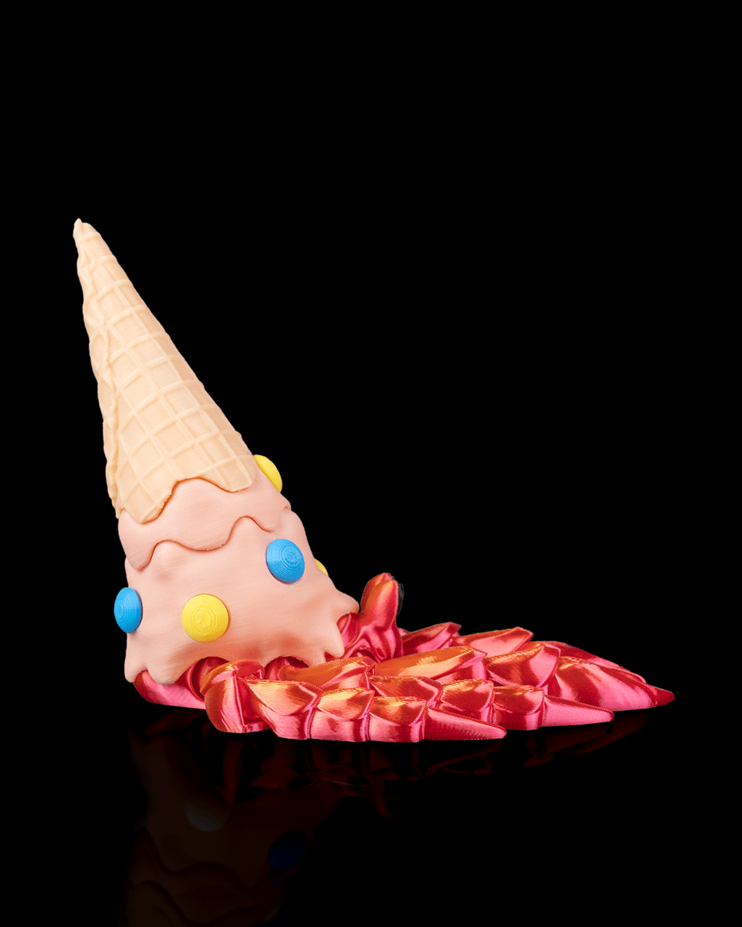 Hermit Icecrab – 3D Printed Ice Cream Crab Figurine