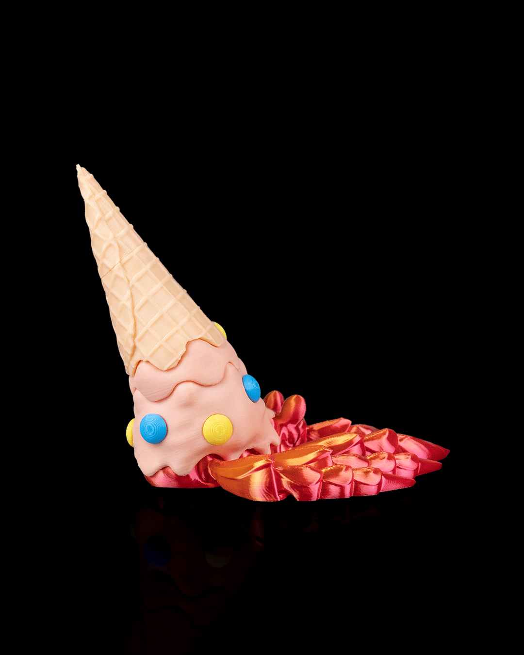 Hermit Icecrab – 3D Printed Ice Cream Crab Figurine