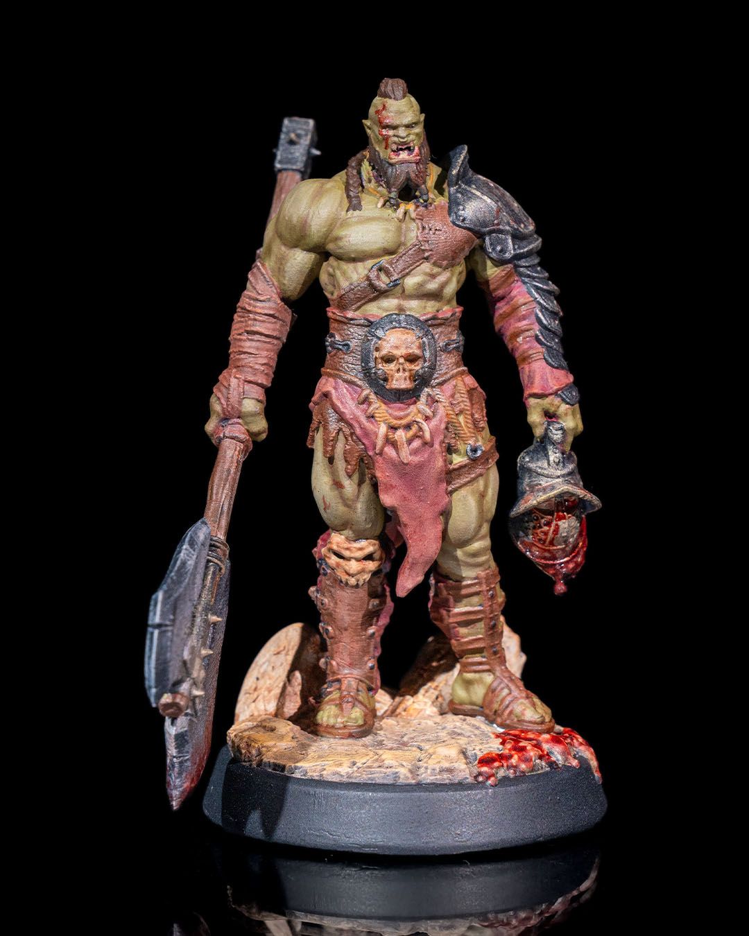 🪓 Kurk the Obliterator – 3D Printed Resin Fantasy Miniature (Unpainted, Multiple Sizes)