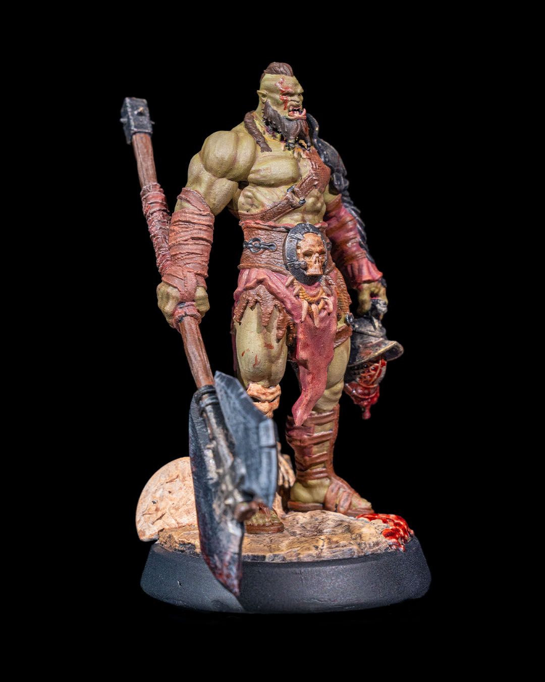 🪓 Kurk the Obliterator – 3D Printed Resin Fantasy Miniature (Unpainted, Multiple Sizes)