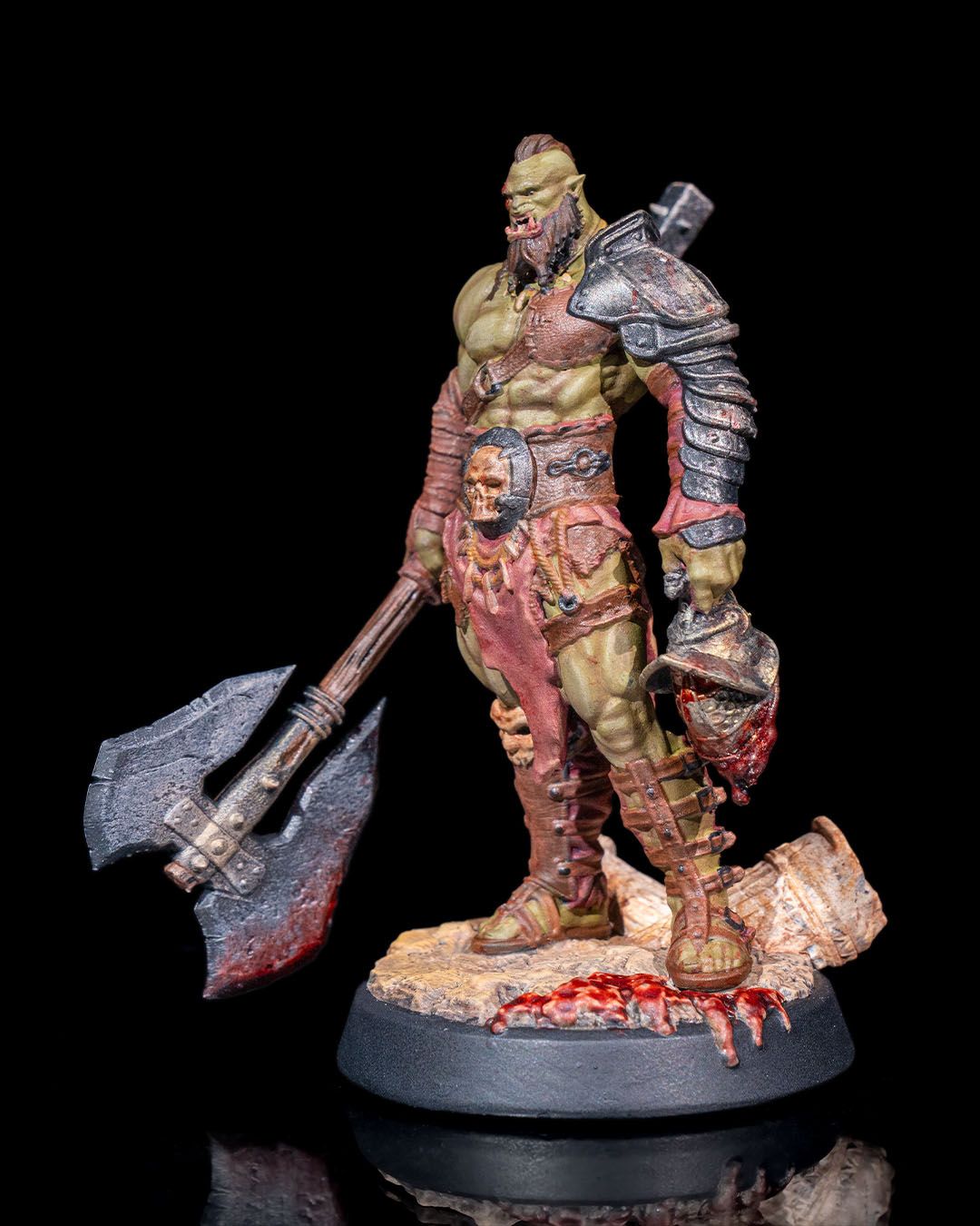 🪓 Kurk the Obliterator – 3D Printed Resin Fantasy Miniature (Unpainted, Multiple Sizes)