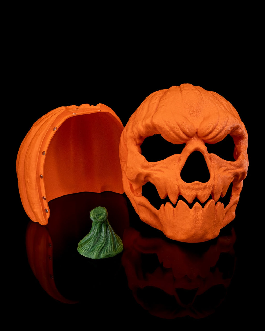 Pumpkin Head Halloween Mask – 3 Sizes (Adult Cosplay / Display) | Spooky Halloween Costume Accessory | Unpainted 3D Print
