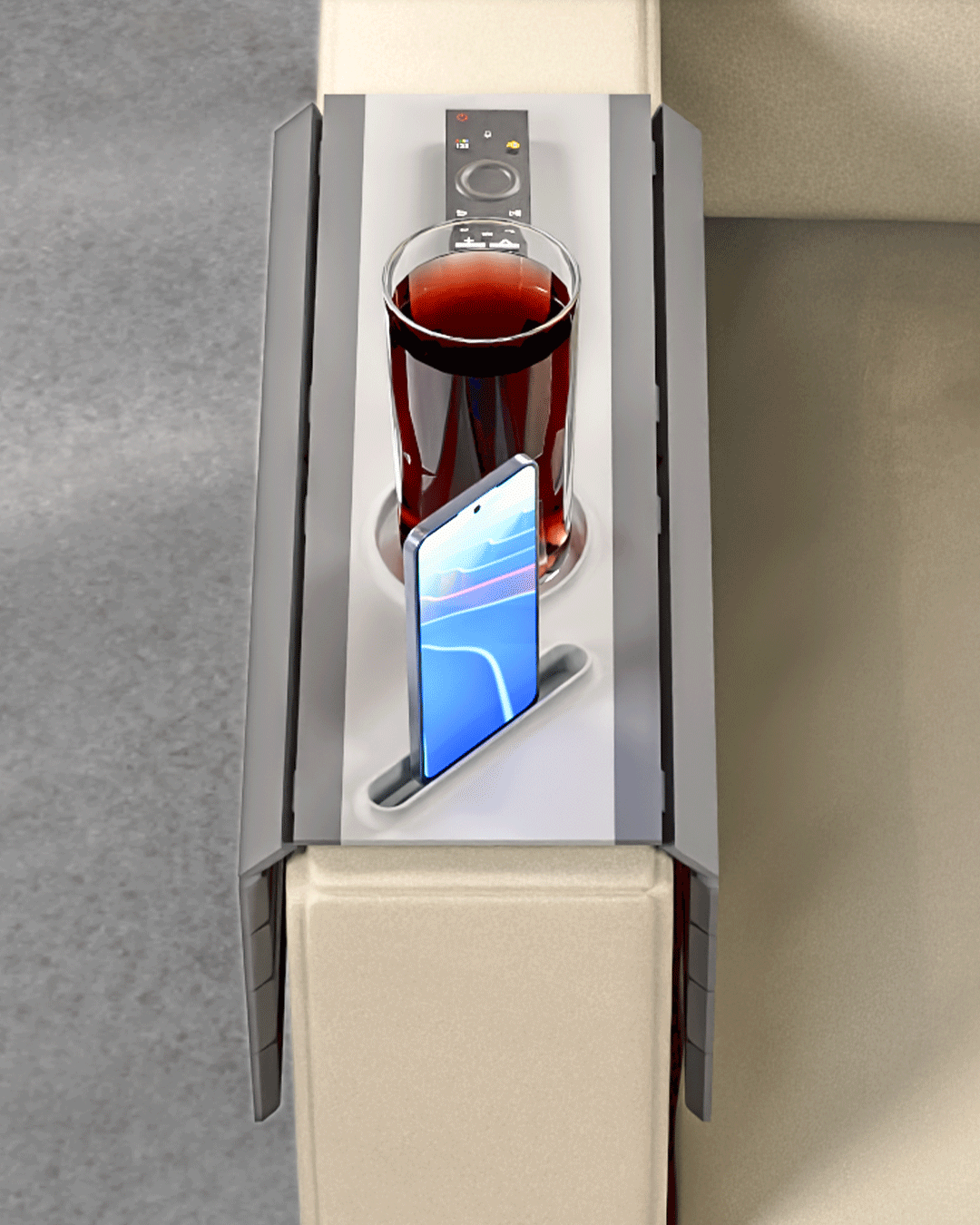 Couch Arm Rest Tray Sofa Drink and Snack Holder