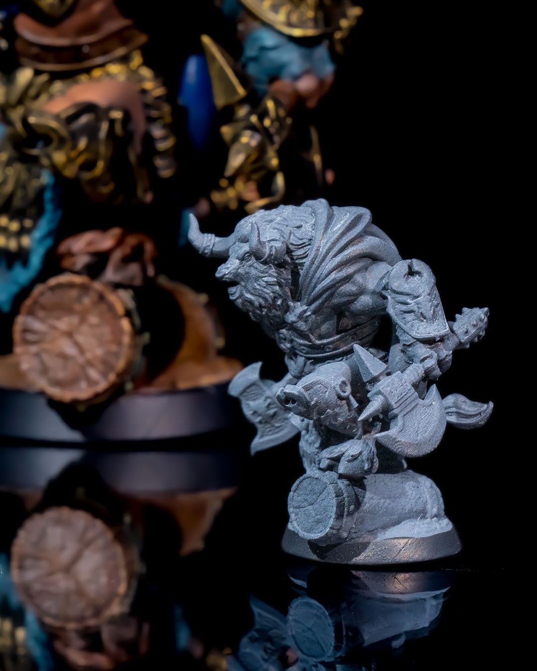 ⚔️ Talodem the Giant Slayer – 3D Printed Resin Miniature for Painting & Display