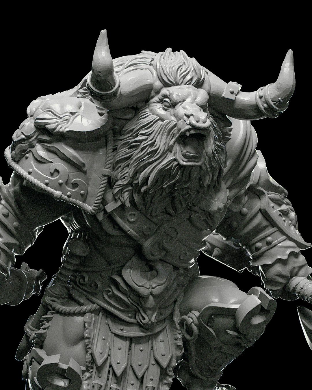 ⚔️ Talodem the Giant Slayer – 3D Printed Resin Miniature for Painting & Display