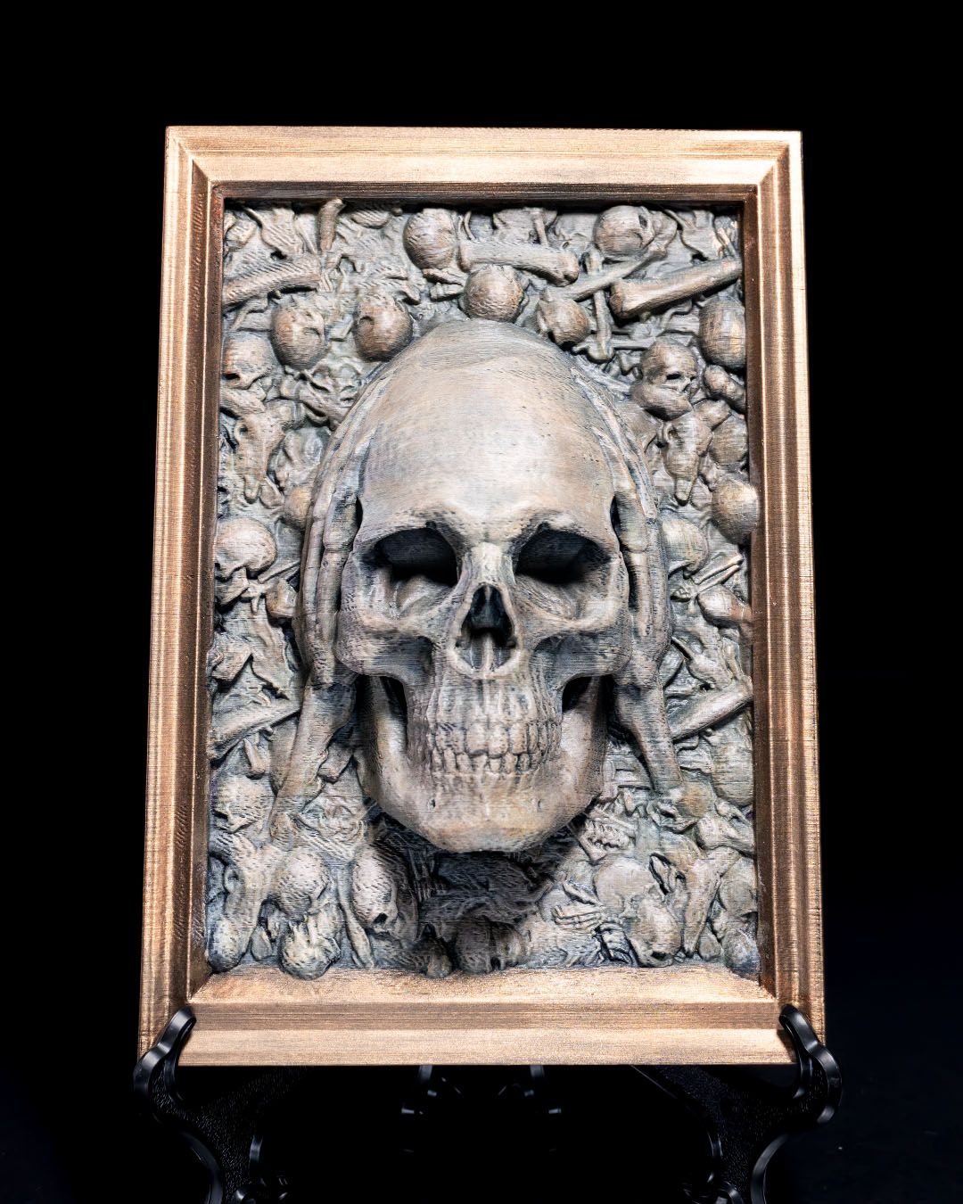 Three Wise Skulls (Set of 3) – Halloween Desk Ornaments | Gothic Office Décor | Spooky Collectible Figurines