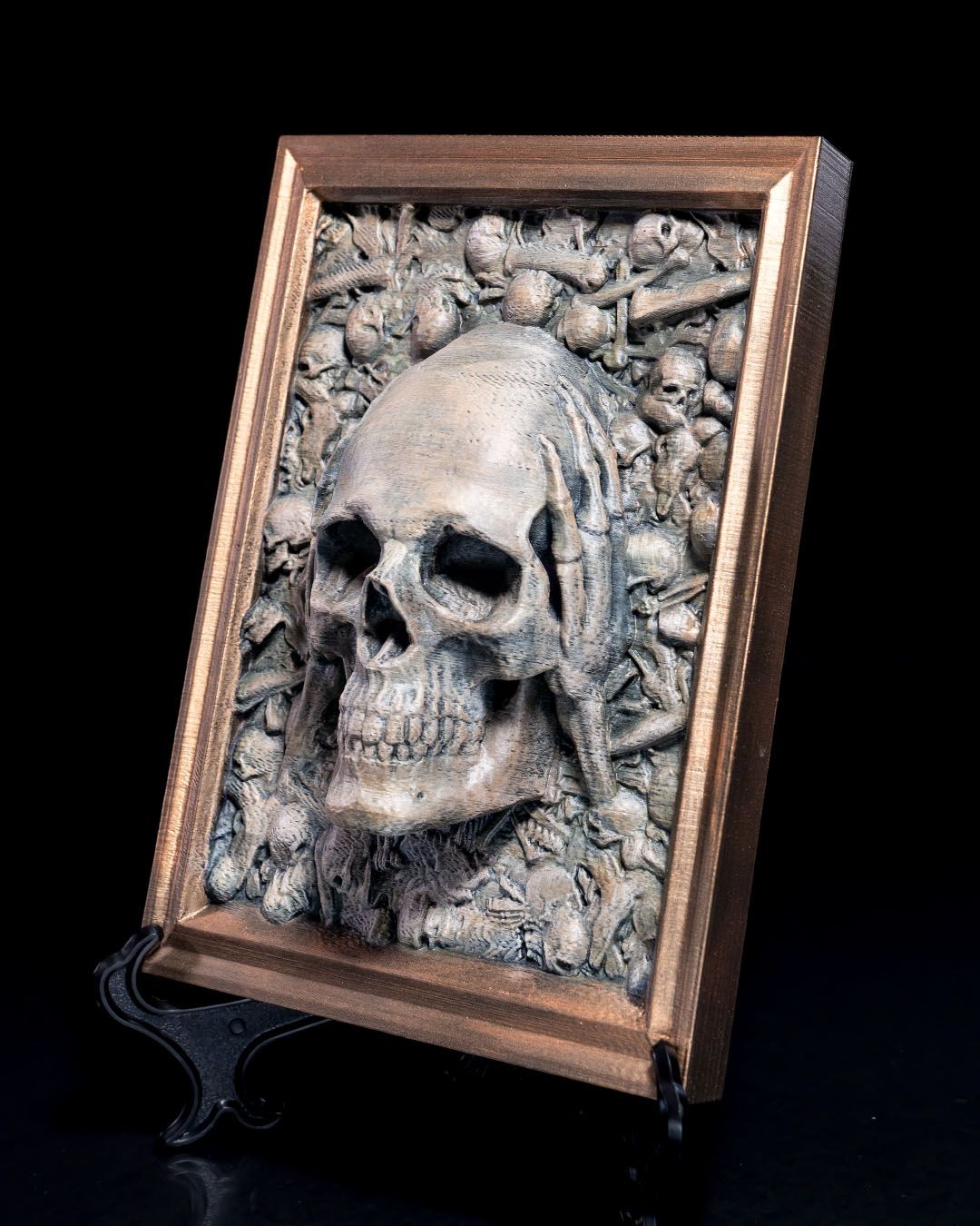 Three Wise Skulls (Set of 3) – Halloween Desk Ornaments | Gothic Office Décor | Spooky Collectible Figurines