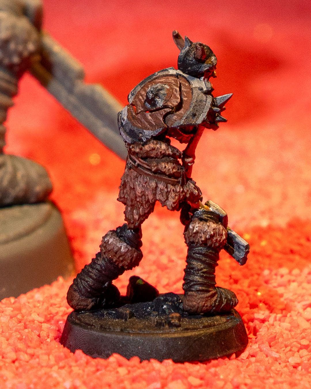 Skeleton Warrior Miniature Unpainted | 3D Printed Undead Figure for DnD or Wargames | Resin & PLA Fantasy Skeleton Model UK