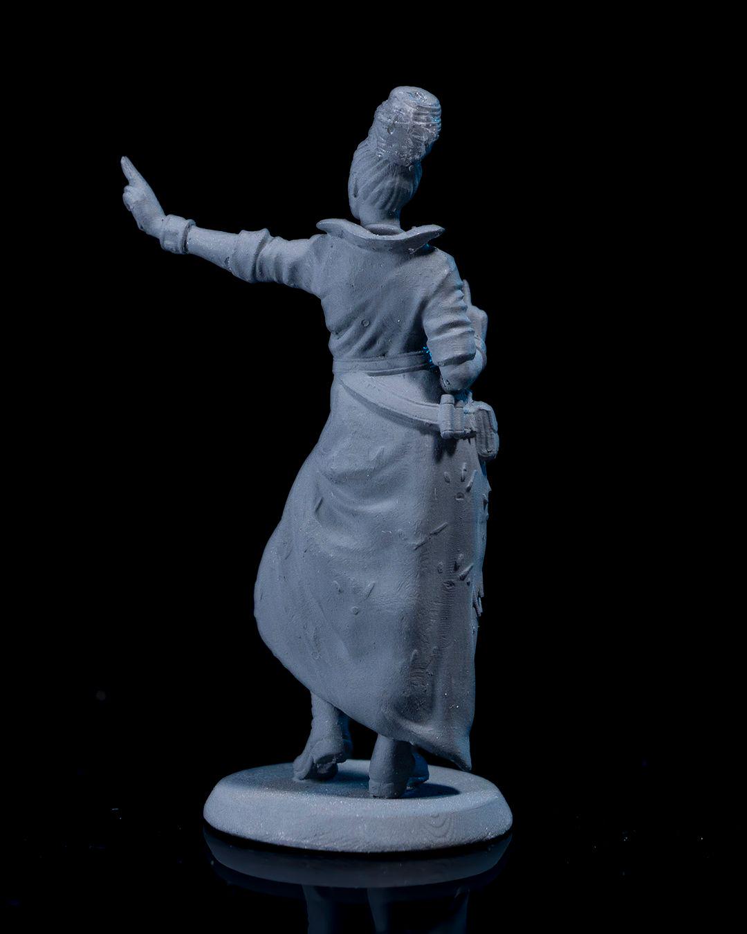 Maileen Trivana Miniature Unpainted | 3D Printed Fantasy Sorceress or Mage Model | DnD Female Spellcaster Figure | Resin Miniature UK