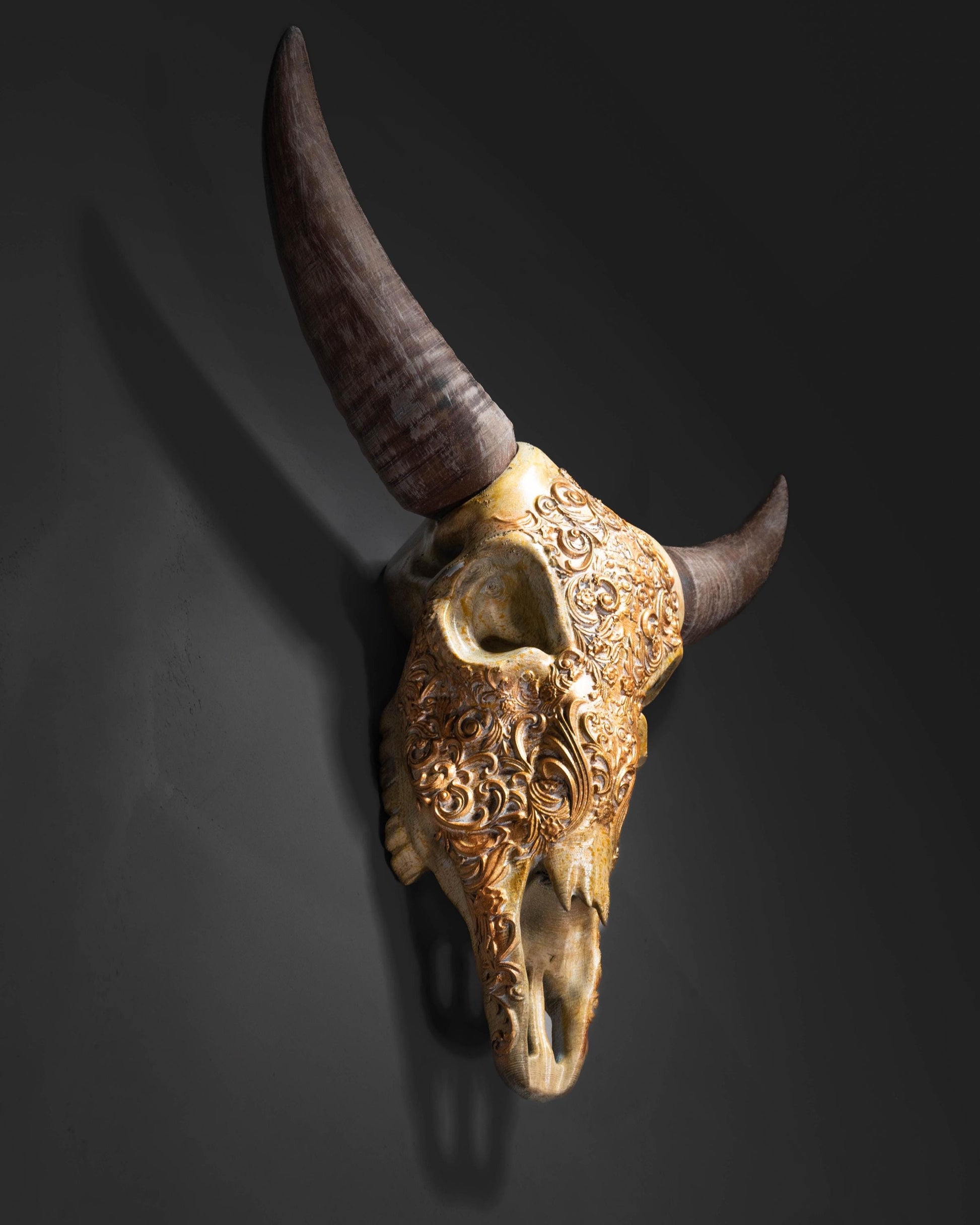 Bill the Buffalo Skull – 3D Printed Wall Art – Western & Boho Home Décor