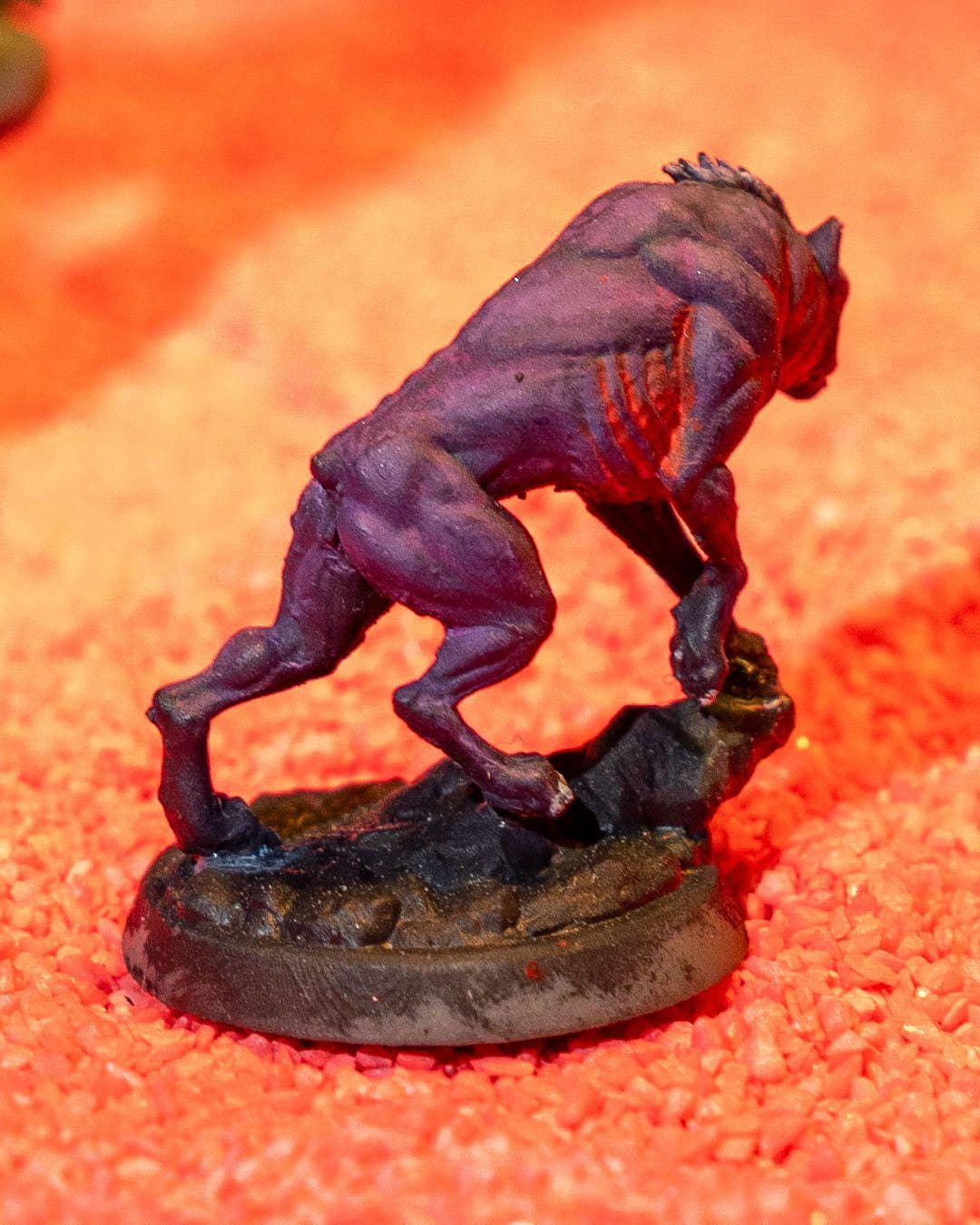 Hellhound Miniature Unpainted | 3D Printed Demon Dog Model for DnD or Tabletop | Paintable Fantasy Creature | Resin & PLA Miniature UK