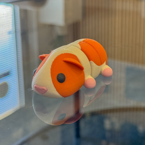 Adorable 3D Printed Guinea Pig Figurine 75mm Desk Buddy or Gift Decorative Mini Pet Cute Animal Shelf Display Printed in the UK