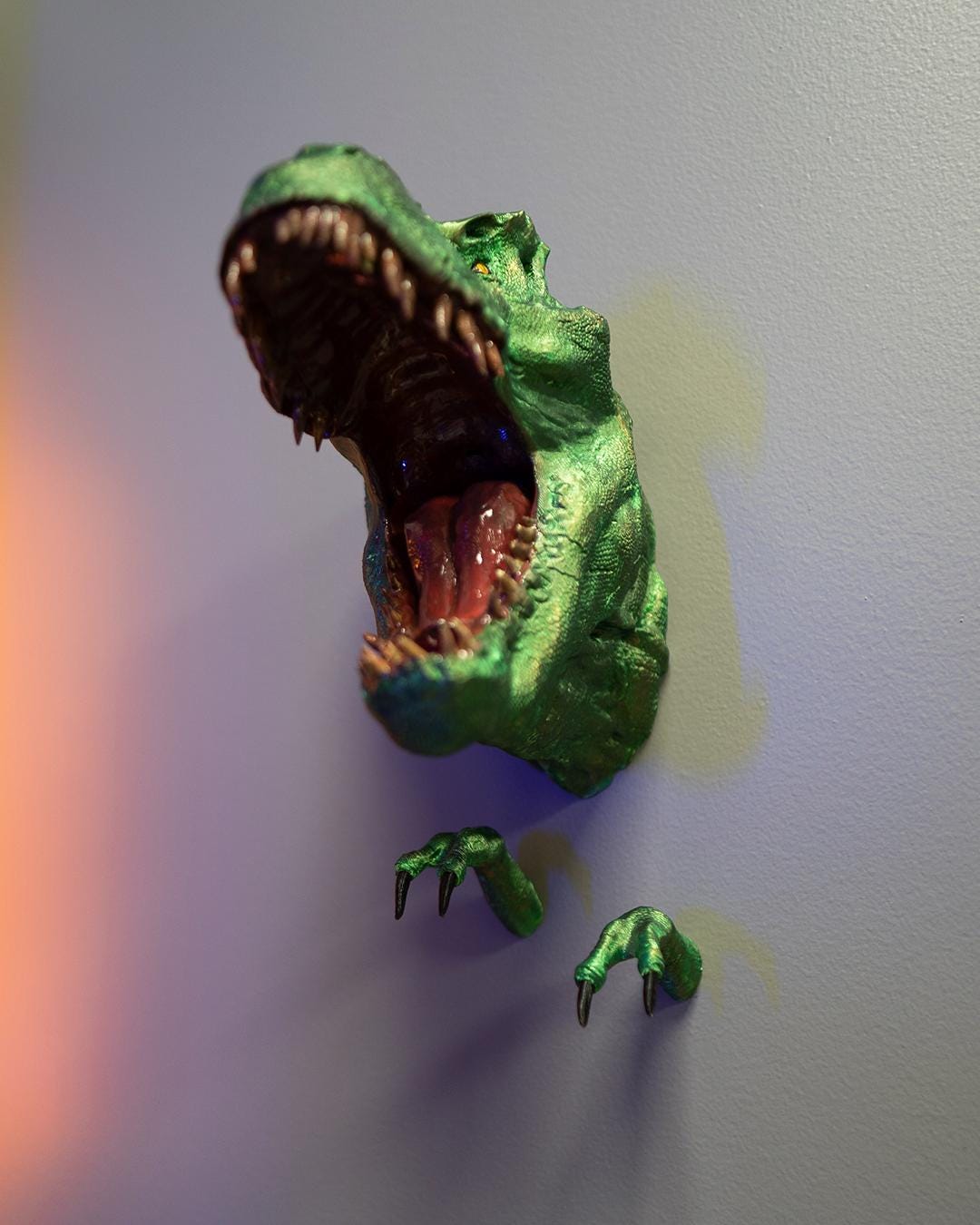 Tyrannosaurus Hanger – 3D Printed T-Rex Wall Hook & Coat Hanger