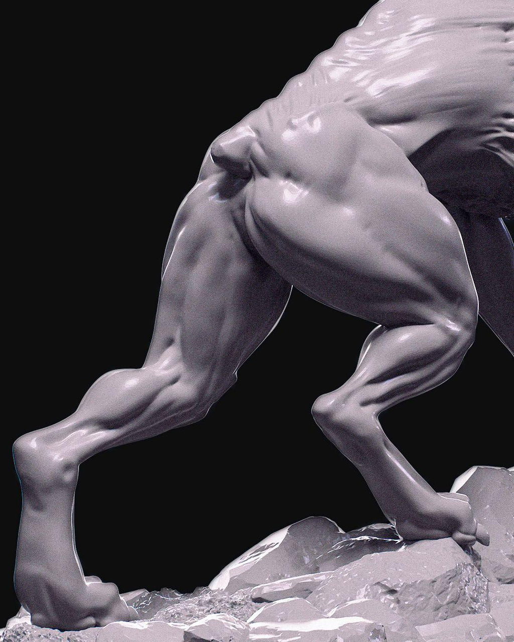 Hellhound Miniature Unpainted | 3D Printed Demon Dog statue Model for DnD or Tabletop | Paintable Fantasy Creature | Resin & PLA Miniature UK