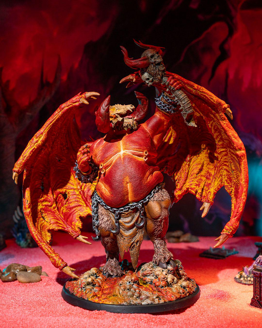 Orcus, The Lord of Bones – Resin Printed Large Demon Miniature for RPG & Display