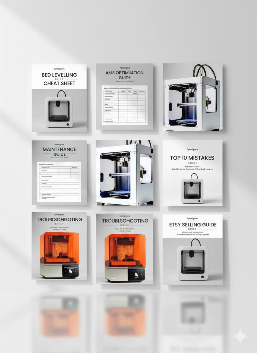 3D Printing Starter Pack – 20 STL Tool & Organiser Files + 6 Guides | Commercial Print Licence Included