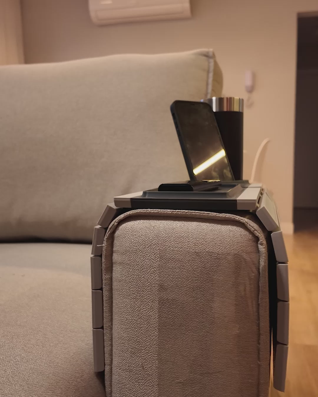 Couch Arm Rest Tray Sofa Drink and Snack Holder