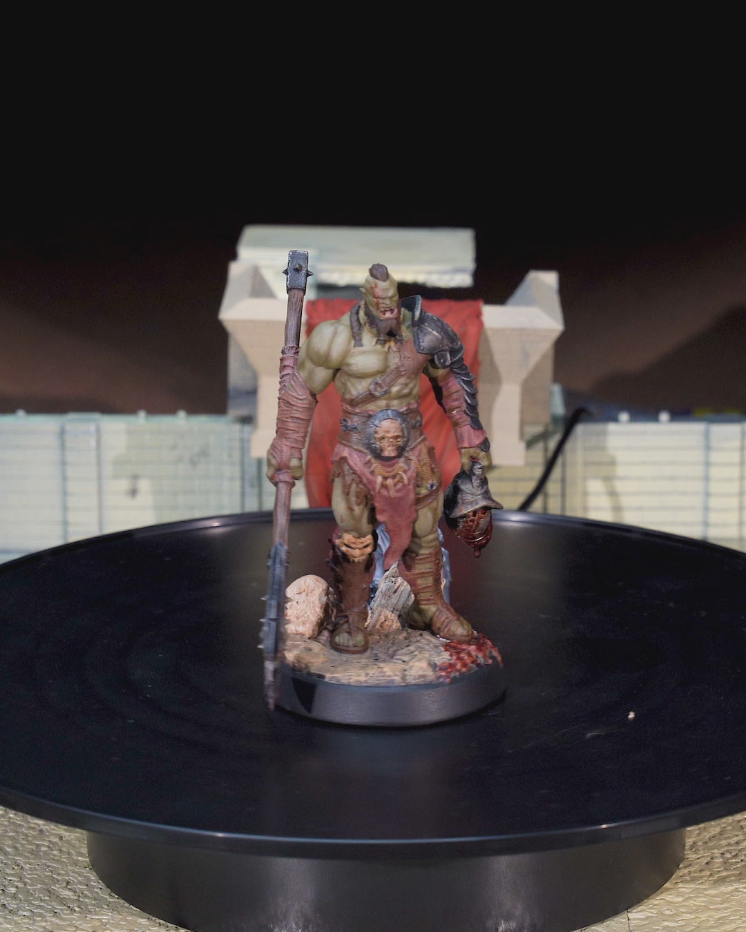 🪓 Kurk the Obliterator – 3D Printed Resin Fantasy Miniature (Unpainted, Multiple Sizes)