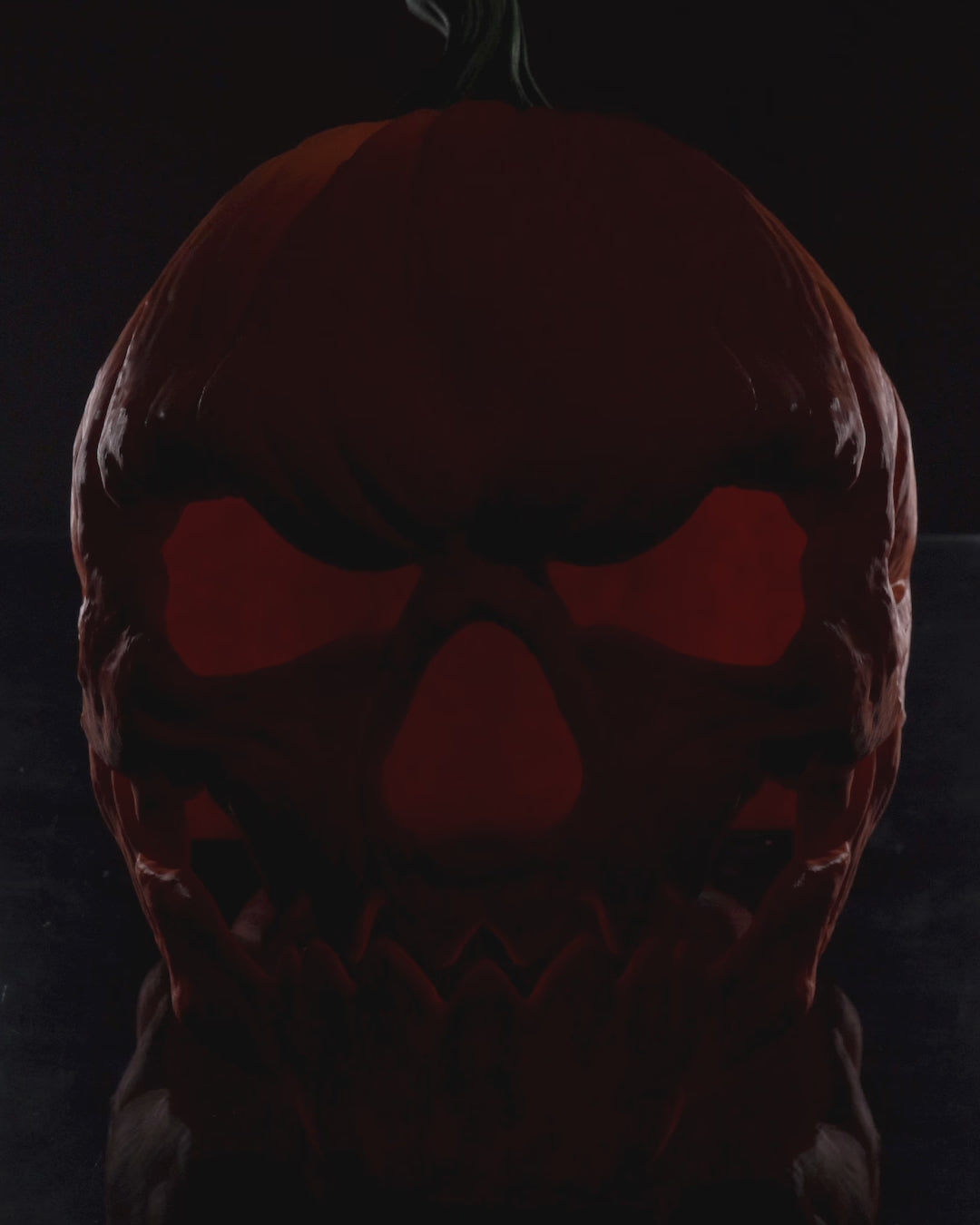 Pumpkin Head Halloween Mask – 3 Sizes (Adult Cosplay / Display) | Spooky Halloween Costume Accessory | Unpainted 3D Print
